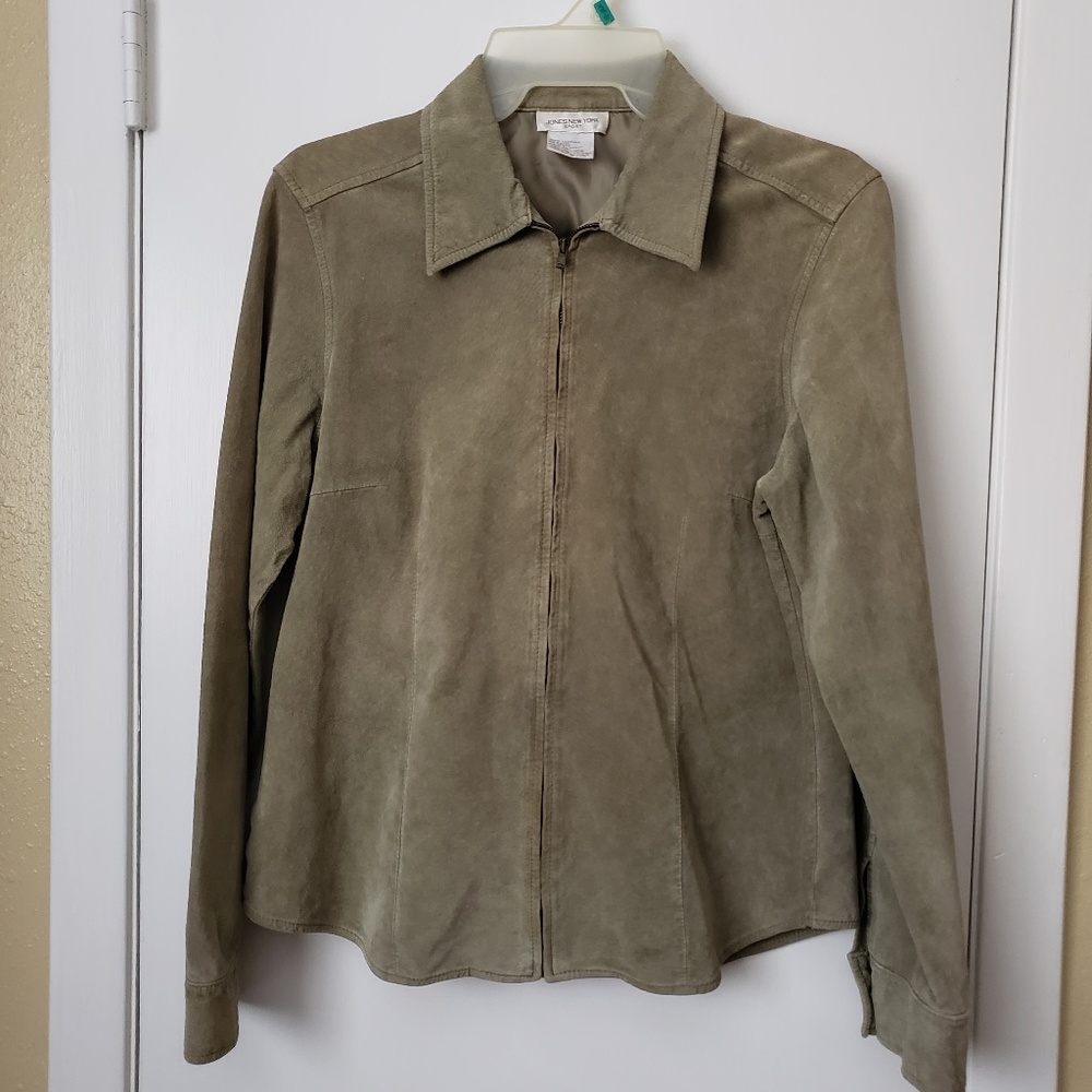 jones new york 100% leather jacket
